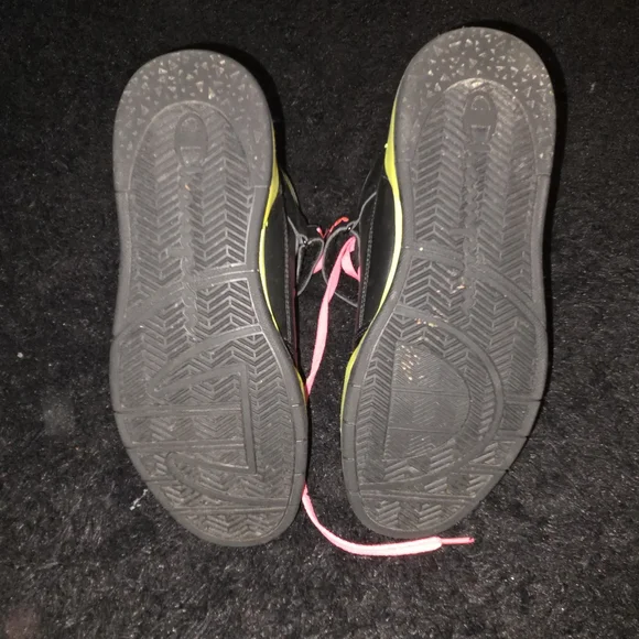 Champion High-Top Sneakers - Black and Neon - Picture 5 of 5